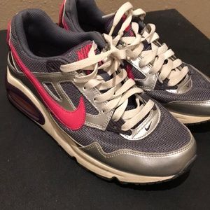 Gray Pink and purple Nike Air Max